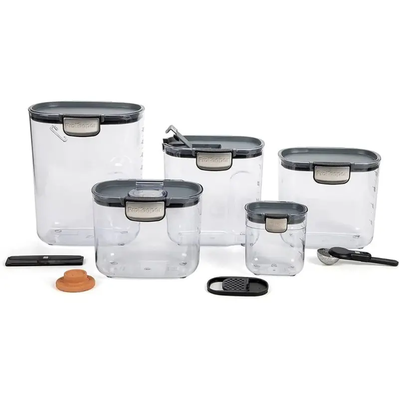 ProKeeper 9-Piece Airtight Baker’s Food Storage Set – Stackable, BPA-Free Kitchen Containers