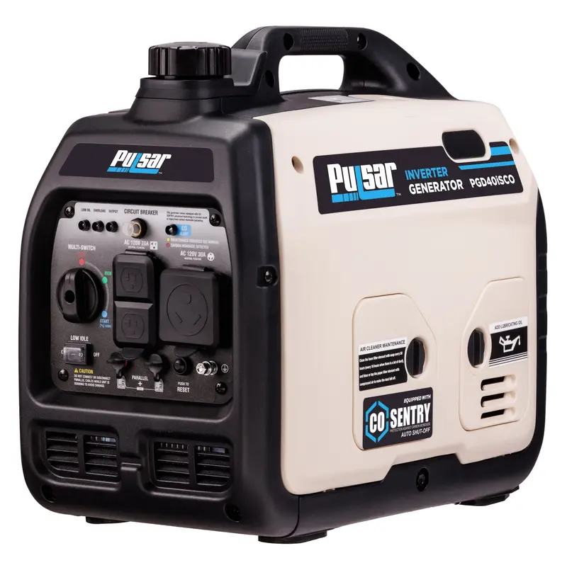 Pulsar 4000W Inverter Generator – Quiet Operation, CO Sentry Safety, Portable & Electronics-Safe Power Source