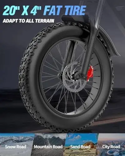 Q20PRO High-Performance E-Bike – 2000W Dual-Motor Electric Bicycle with 52V/40Ah Battery