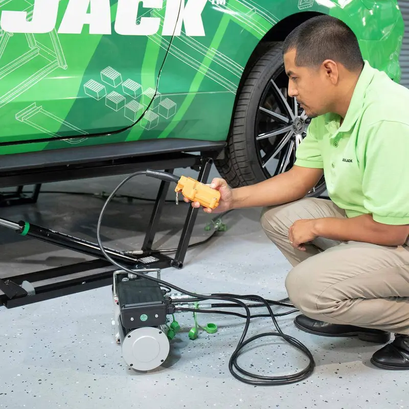 QuickJack 7000TL Dual-Post Portable Car Lift – 7000 lb Capacity, 27" Max Lift, Auto-Locking Safety