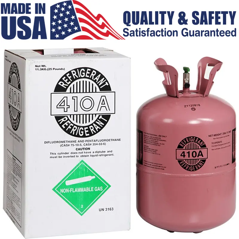 R-410A HVAC Refrigerant – 25 lb Factory-Sealed Cylinder, EPA-Certified for Air Conditioning Systems