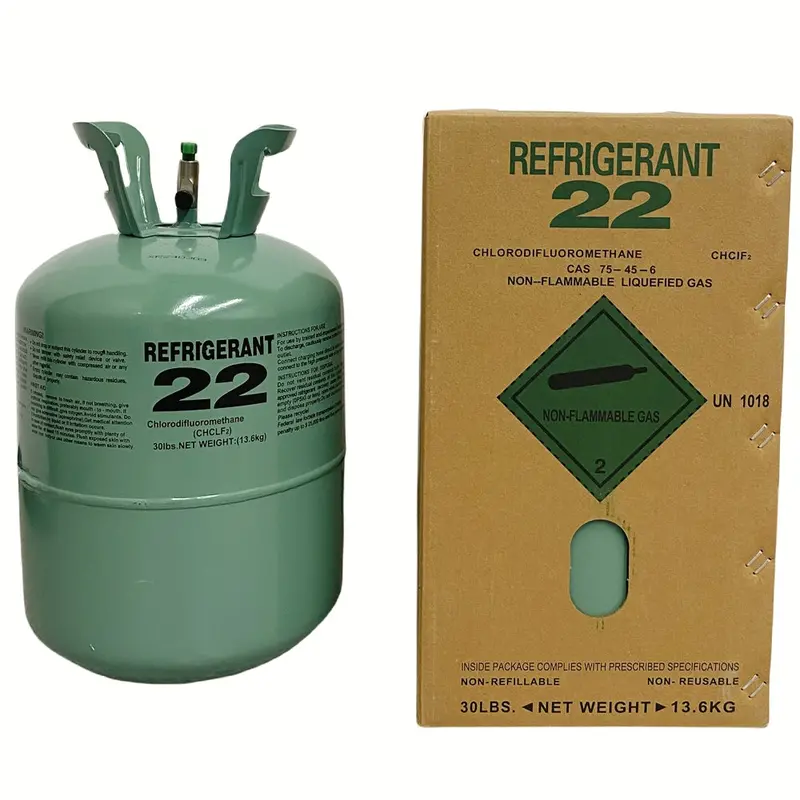 R22 Refrigerant Gas Cylinder – 30-Pound HVAC Charging Tank