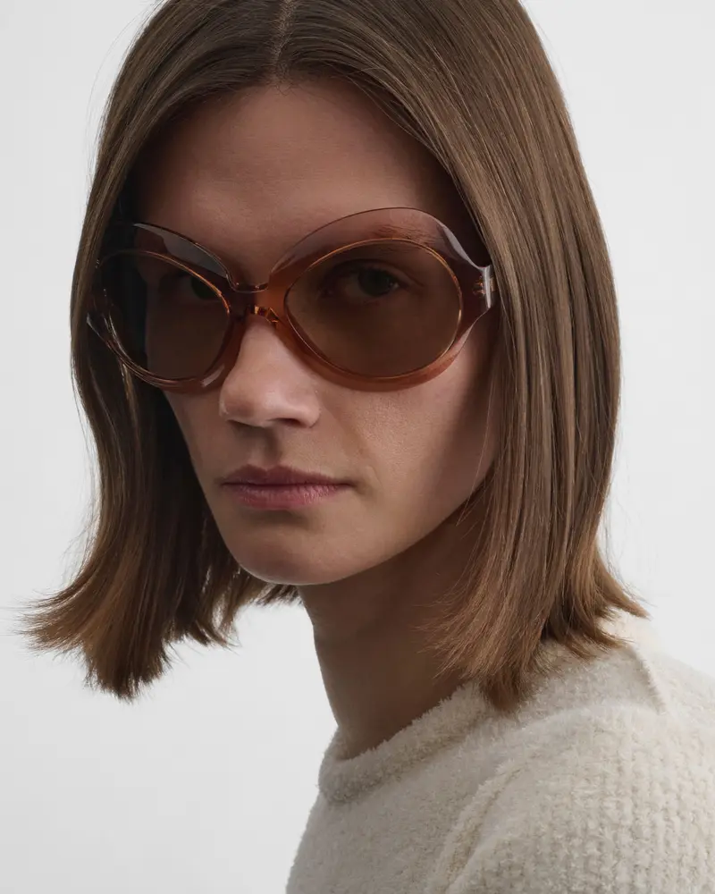 Raspberry Acetate Bliss Sunglasses With Taupe Lenses