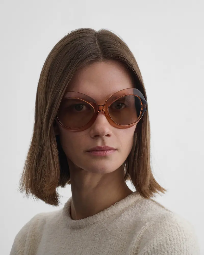 Raspberry Acetate Bliss Sunglasses With Taupe Lenses