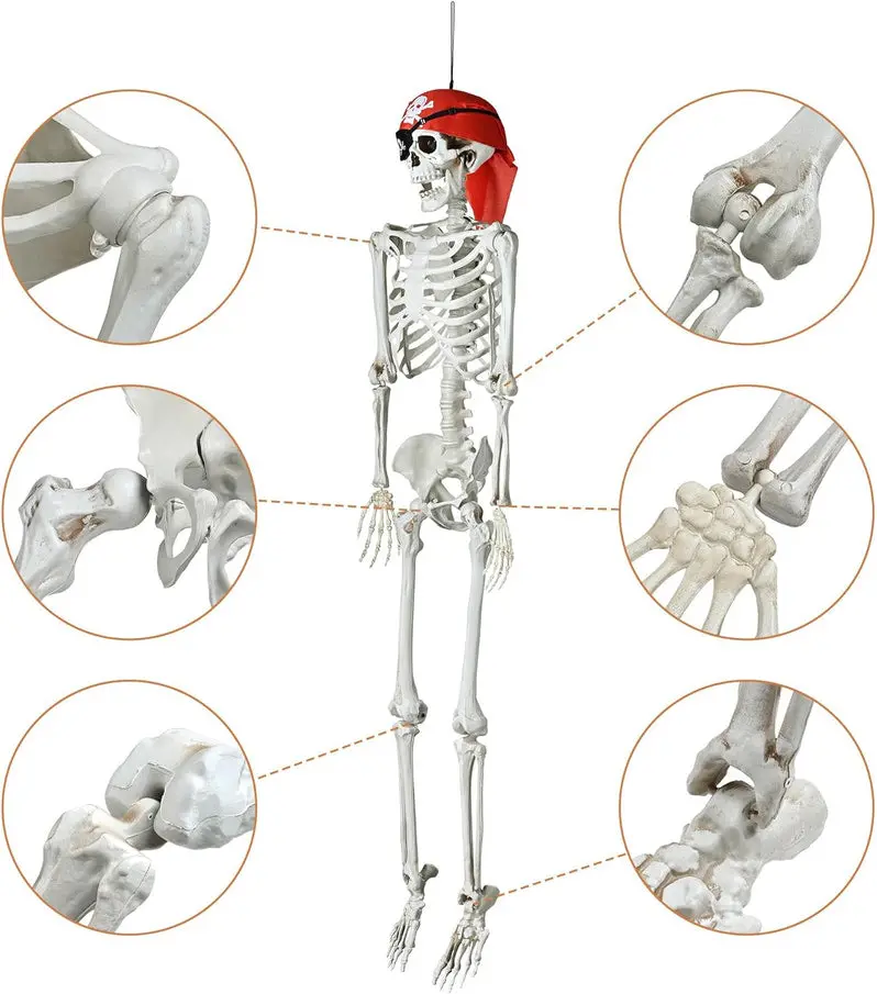 Realistic Resin Halloween Skull Decor – Lifelike Spooky Prop for Haunted Houses & Themed Displays
