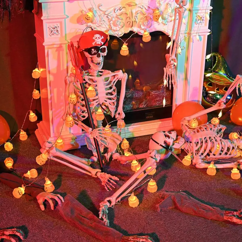 Realistic Resin Halloween Skull Decor – Lifelike Spooky Prop for Haunted Houses & Themed Displays