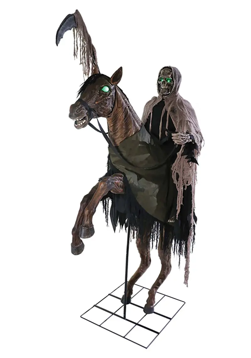 Reaper's Ride Animatronic Prop – Motion-Activated Haunted House Decoration