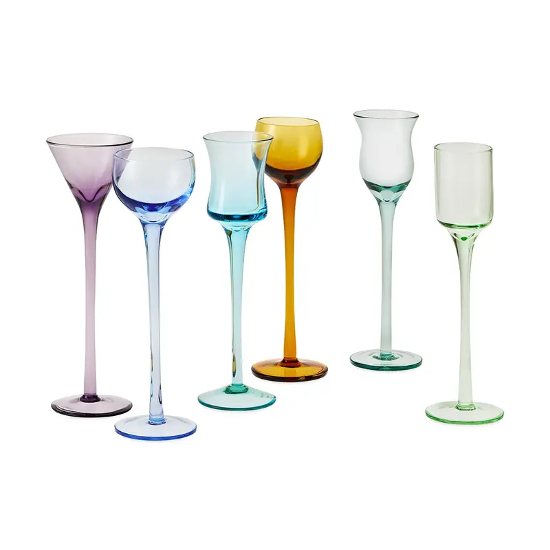 Refined Long-Stem Cordial Glass Collection – Elegant Serving Set