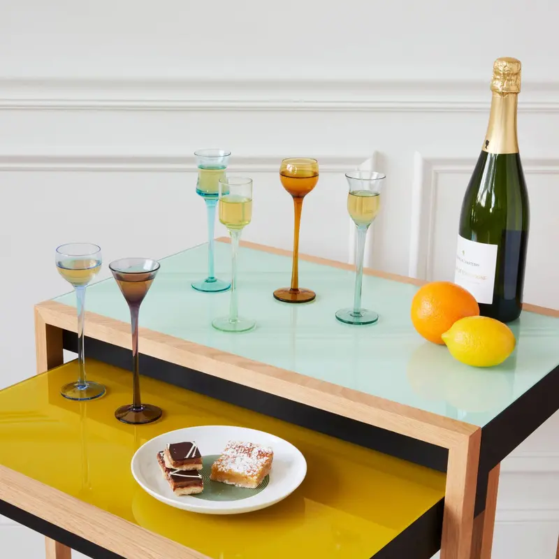 Refined Long-Stem Cordial Glass Collection – Elegant Serving Set