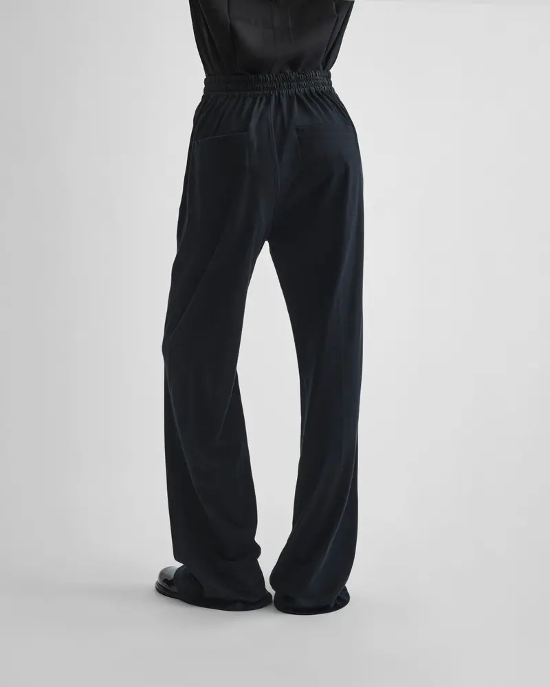Relaxed-Fit Joggers In Mid-Weight Black Jersey