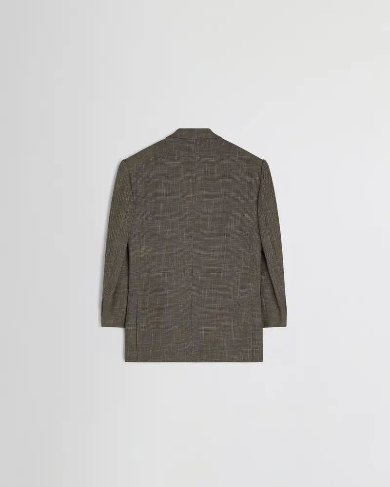 Relaxed-Style Tailored Jacket In Salt-And-Pepper Woven Viscose 2