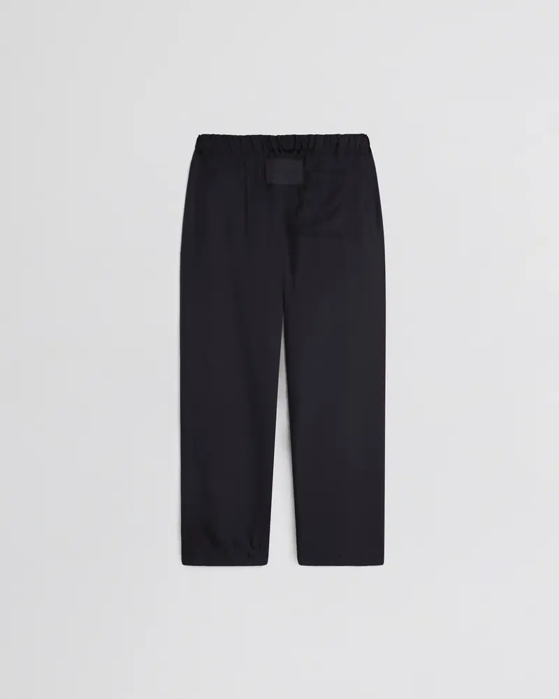 Relaxed Tuxedo-Cotton Pyjama Trousers In Black 2