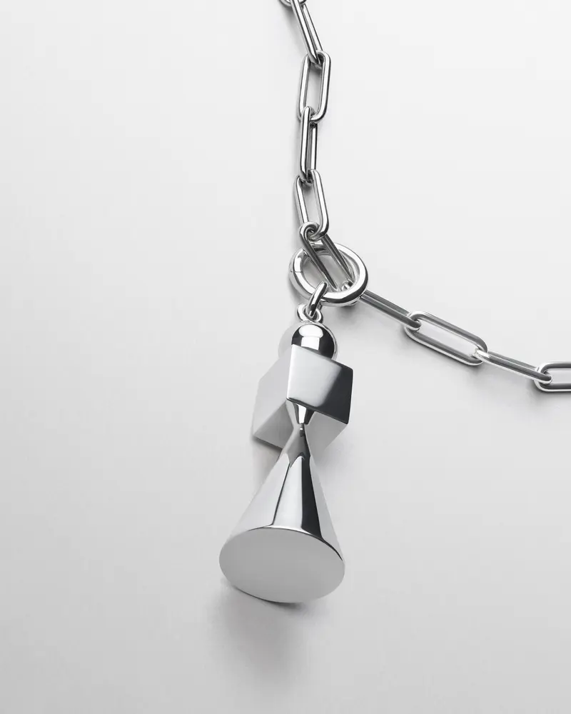 Removable Stacked Sterling Silver Pendant Necklace 2