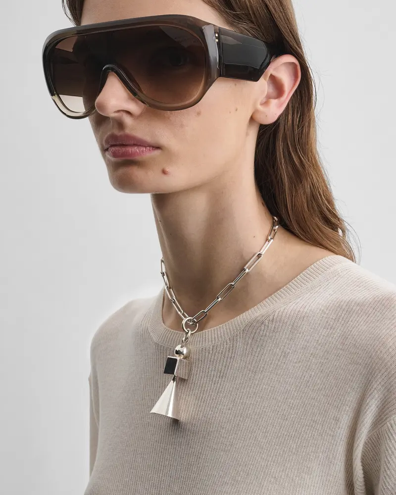 Removable Stacked Sterling Silver Pendant Necklace