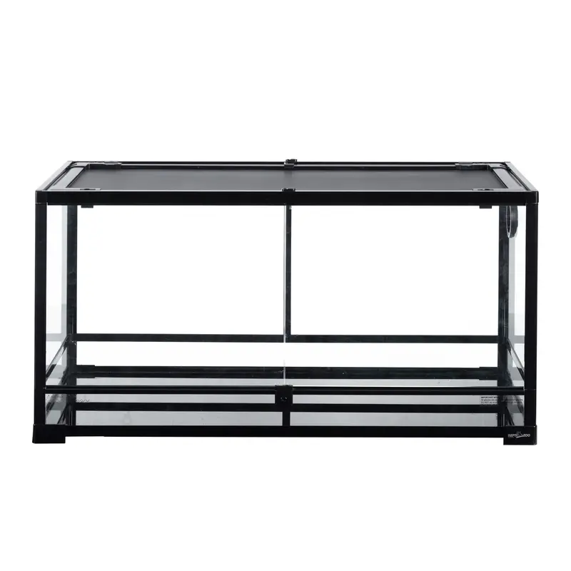 REPTI-ZOO 40-Gallon Front-Access Glass Terrarium — Dual-Door Design for Snakes, Lizards & Other Reptiles