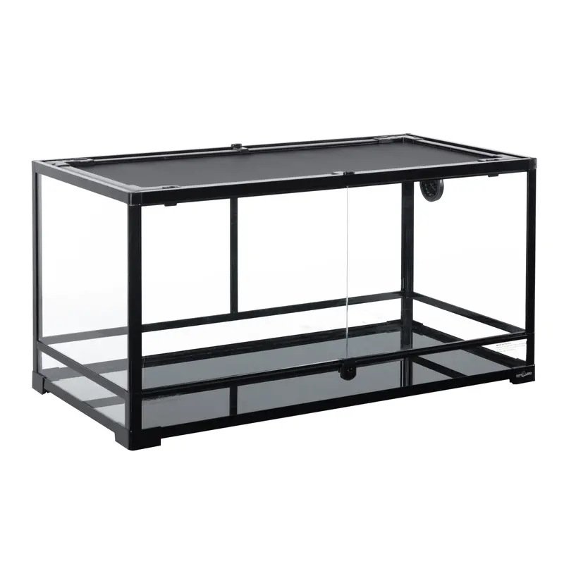 REPTI-ZOO 40-Gallon Front-Access Glass Terrarium — Dual-Door Design for Snakes, Lizards & Other Reptiles