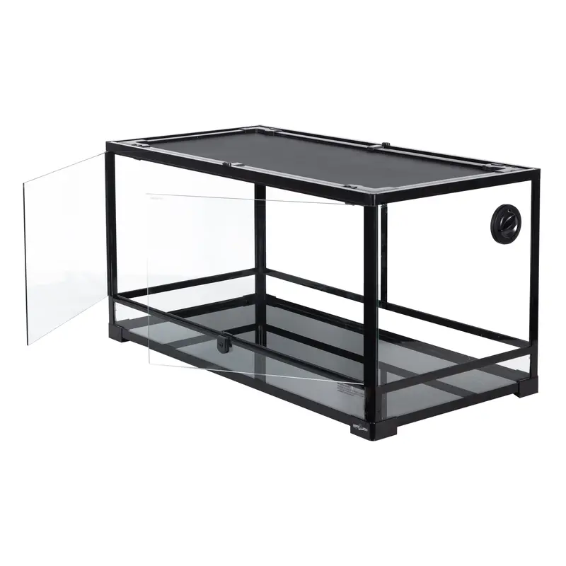 REPTI-ZOO 40-Gallon Front-Access Glass Terrarium — Dual-Door Design for Snakes, Lizards & Other Reptiles