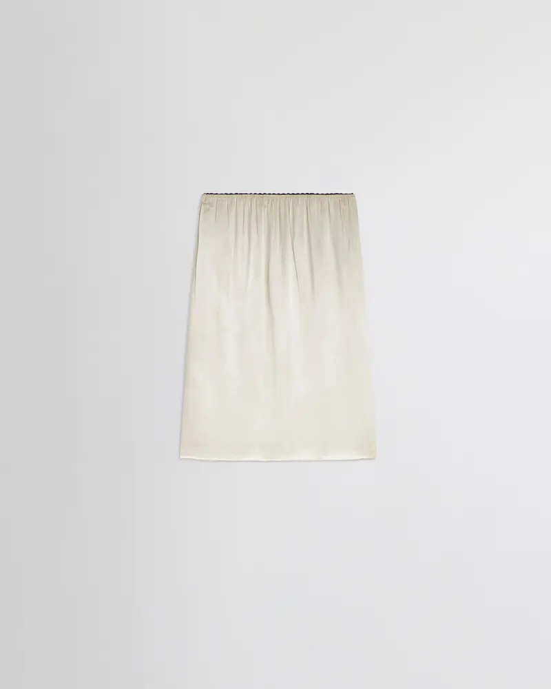 Reversible Black Silk Slip Skirt