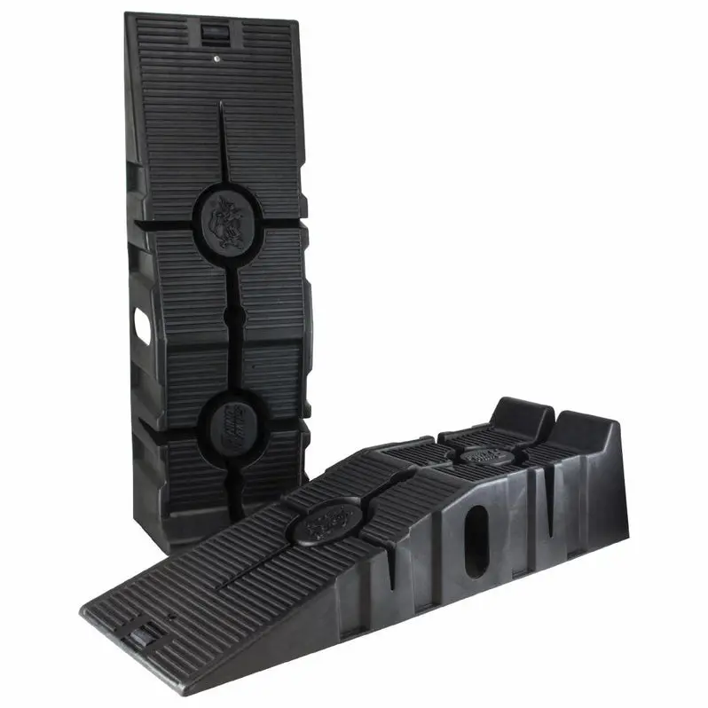 RhinoGear RhinoRamps Heavy-Duty Vehicle Lift Ramps – 12,000-Pound GVW Capacity