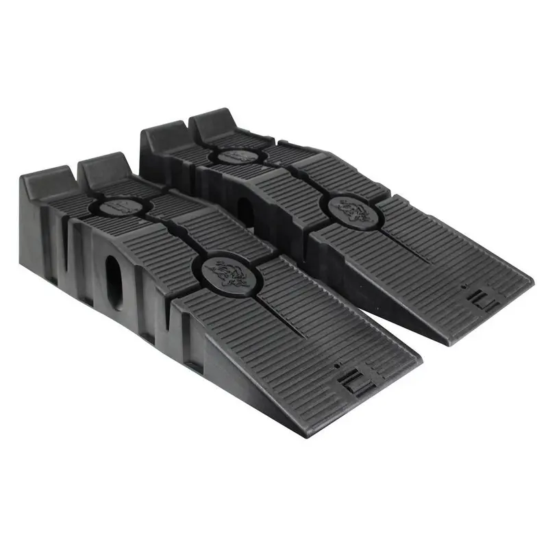 RhinoGear RhinoRamps Vehicle Lift Ramps – Low-Profile Set Rated for 12,000 lbs Gross Vehicle Weight