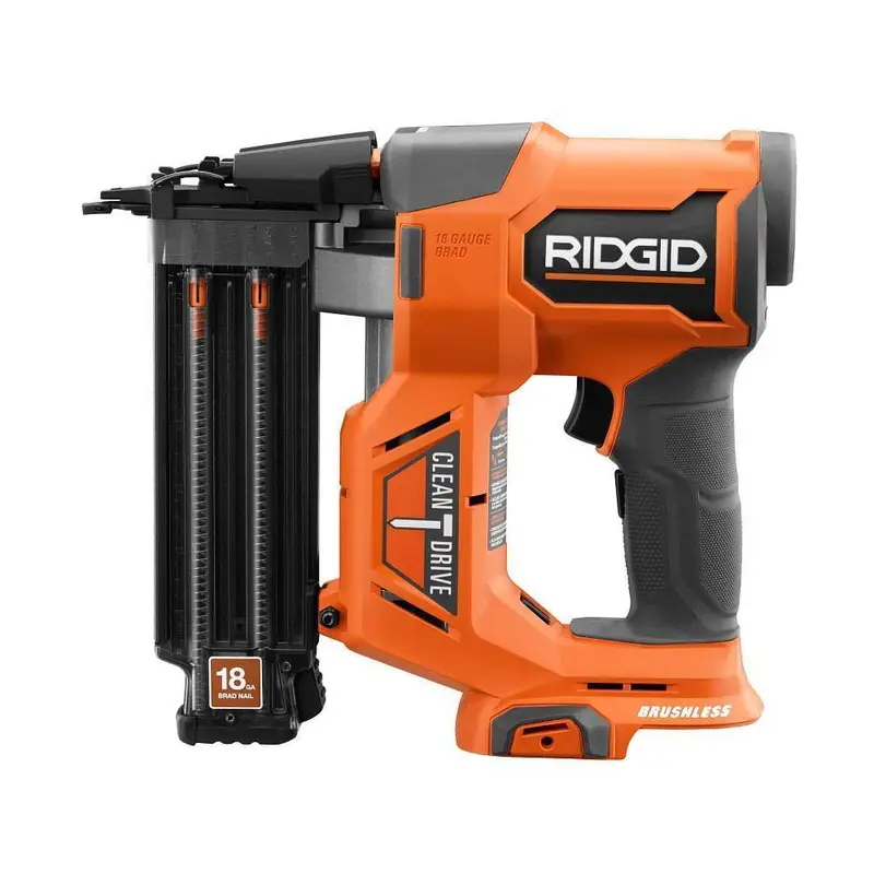 RIDGID 18V Brushless Cordless Nailer Combo Kit – Brad + Finish Nailers, Dual Batteries, Fast Charger, Pro Build