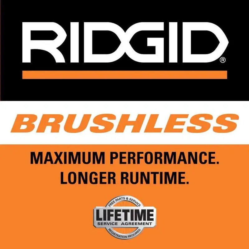 RIDGID R86047B-AC93044SBN 18V Brushless Angle Grinder Kit – Includes Batteries & Charger