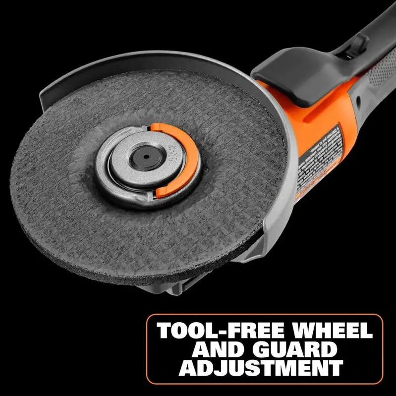 RIDGID R86047B-AC93044SBN 18V Brushless Angle Grinder Kit – Includes Batteries & Charger