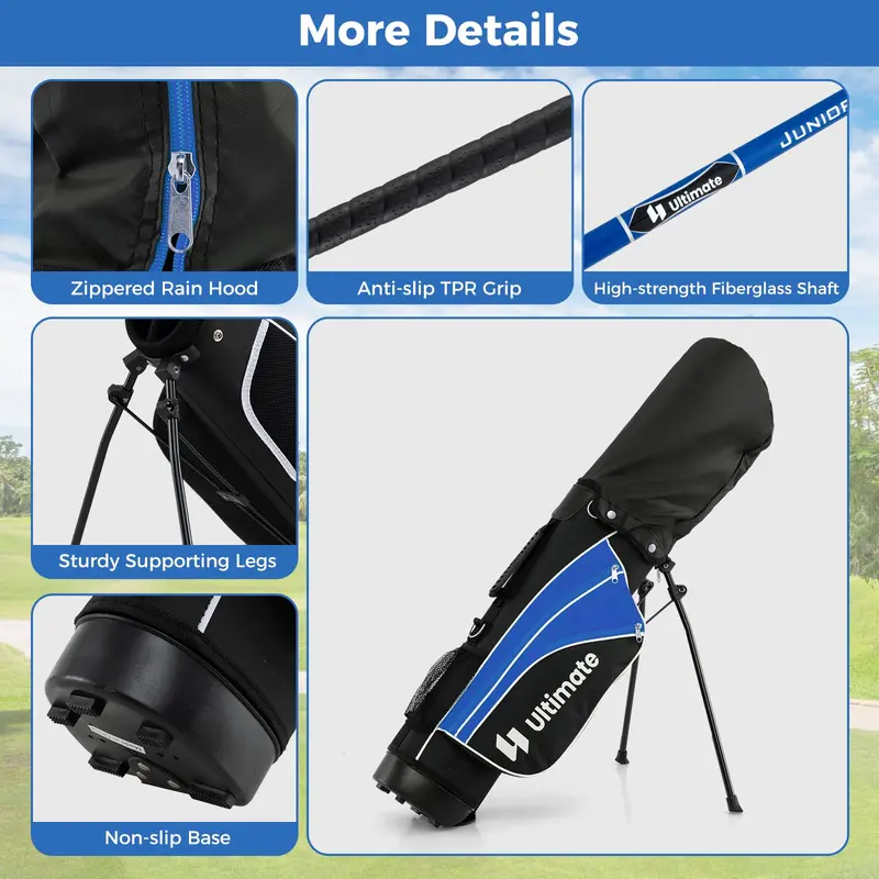 Right-Handed Junior Golf Set for Ages 11–13 — Complete Clubs with Lightweight Stand Bag