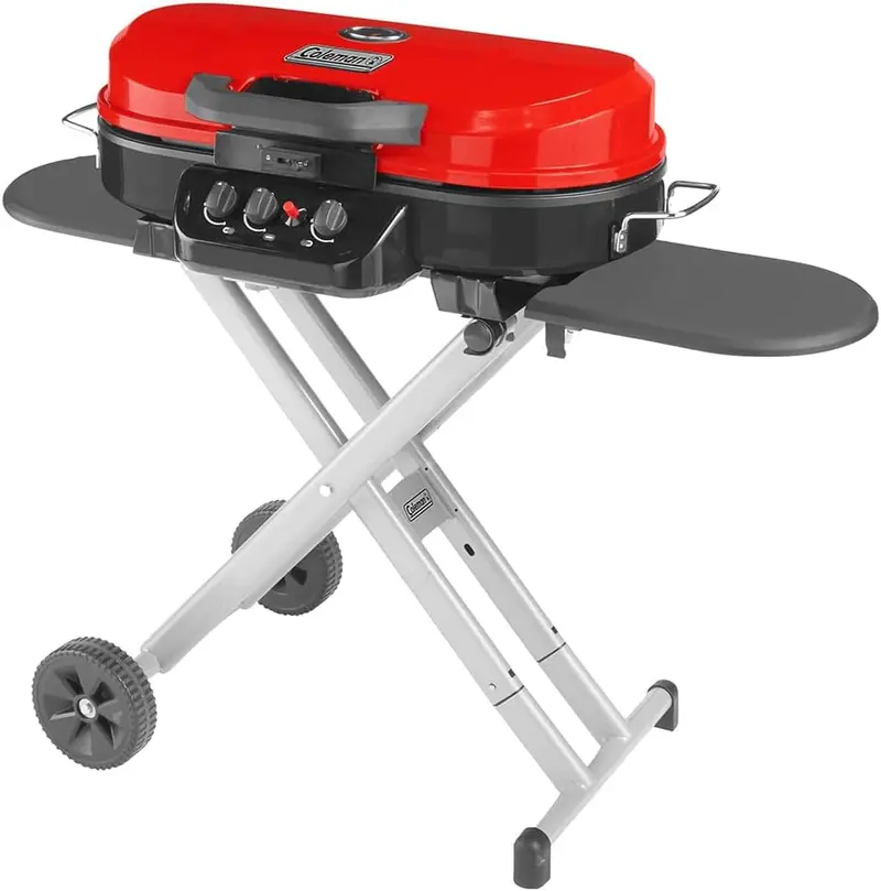 RoadTrip Portable 3-Burner Propane Grill – Stand-Up Design with InstaStart Ignition