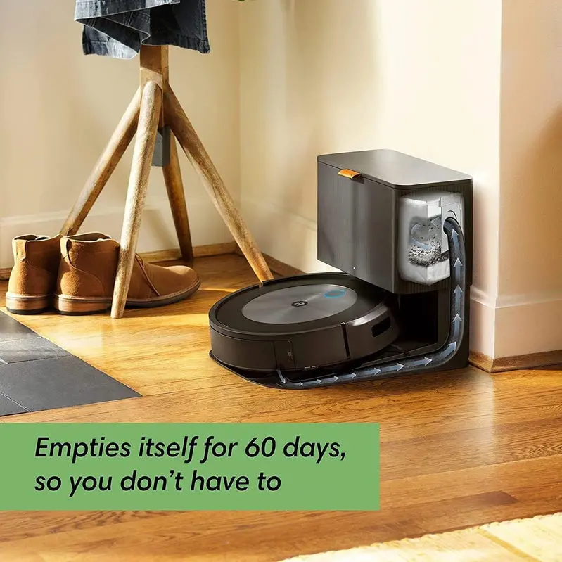 Roomba j7+ Renewed Robot Vacuum – Self-Emptying with AI Navigation