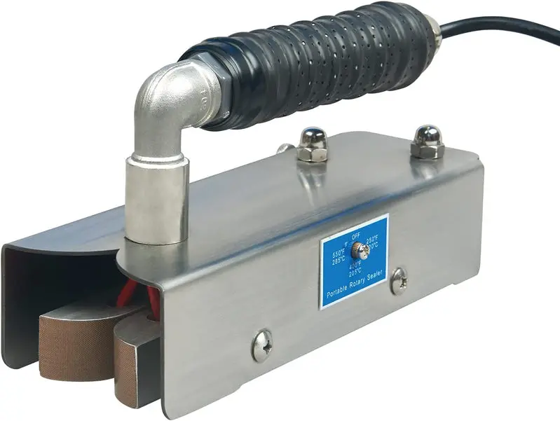 ROS-25 Portable Stainless Steel Rotary Heat Sealer – Continuous-Seal Handheld Bag Sealing Tool
