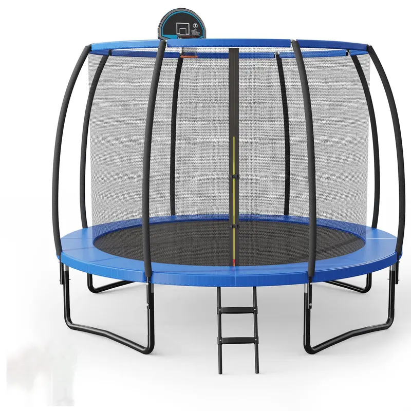 Round Outdoor Trampoline – Choose from 8ft, 10ft, or 12ft Diameter