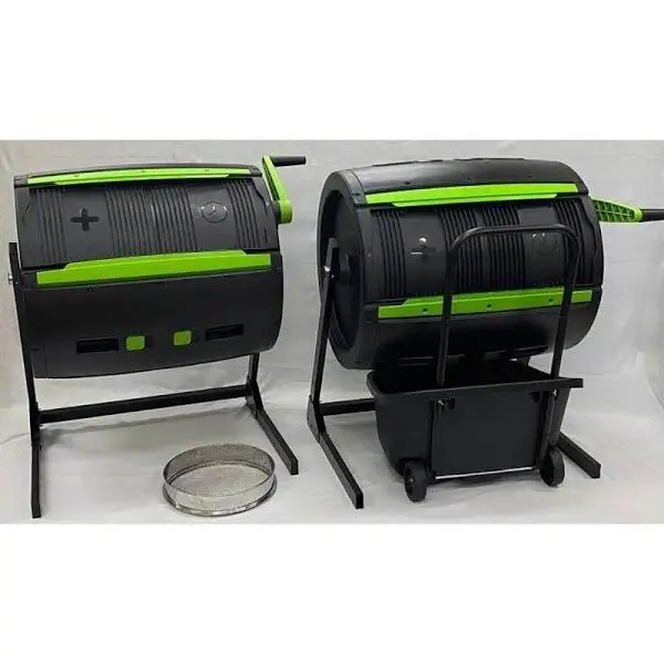 RSI Maze Dual-Function 65-Gallon Composting System with Tumbler, Cart & Sifter
