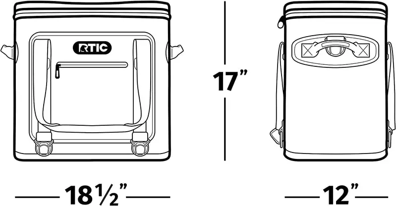 RTIC Soft Cooler 40 – Insulated Portable Ice Chest Holds Up to 40 Cans