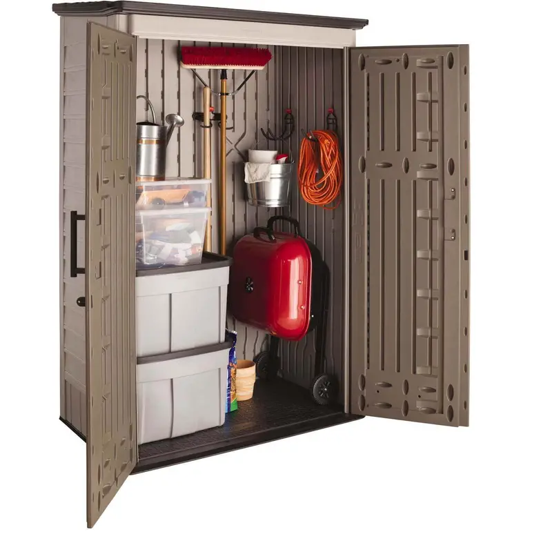 Rubbermaid 52-Cubic-Foot Lockable All-Weather Outdoor Storage Shed – Durable Resin Enclosure
