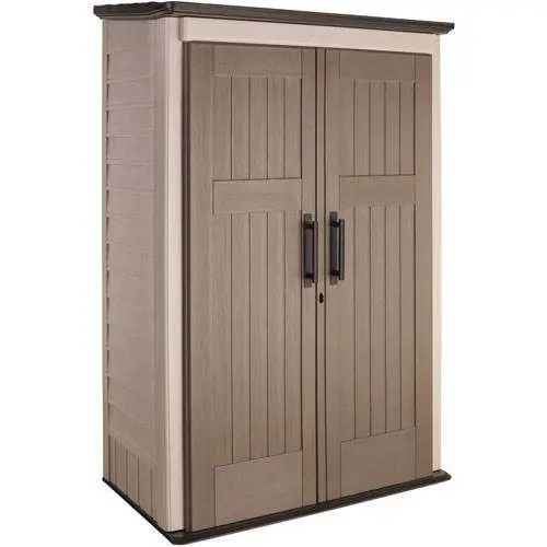 Rubbermaid Weatherproof Outdoor Storage Shed – 52-Cubic-Foot Lockable Resin Structure