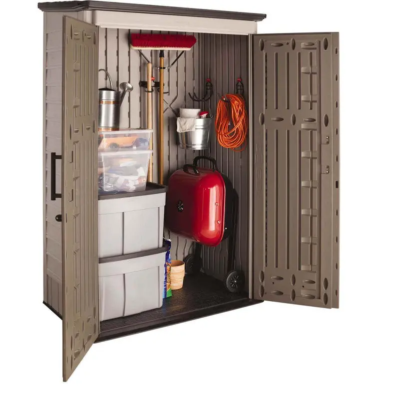 Rubbermaid Weatherproof Outdoor Storage Shed – 52-Cubic-Foot Lockable Resin Structure