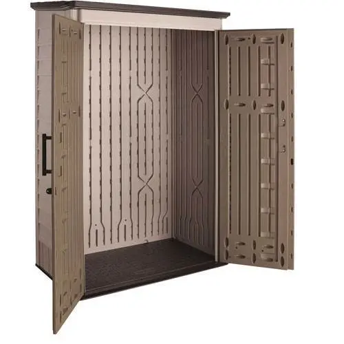 Rubbermaid Weatherproof Outdoor Storage Shed – 52-Cubic-Foot Lockable Resin Structure
