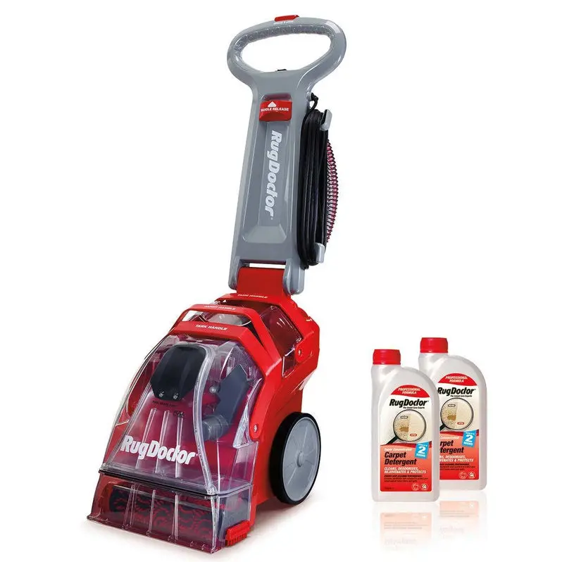 Rug Doctor Deep Clean Upright Carpet Cleaner – Heavy-Duty Extraction Machine with 2-Liter Detergent Kit
