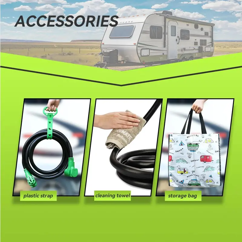RVMATE 25-Foot Heavy-Duty 50-Amp RV and EV Extension Power Cord