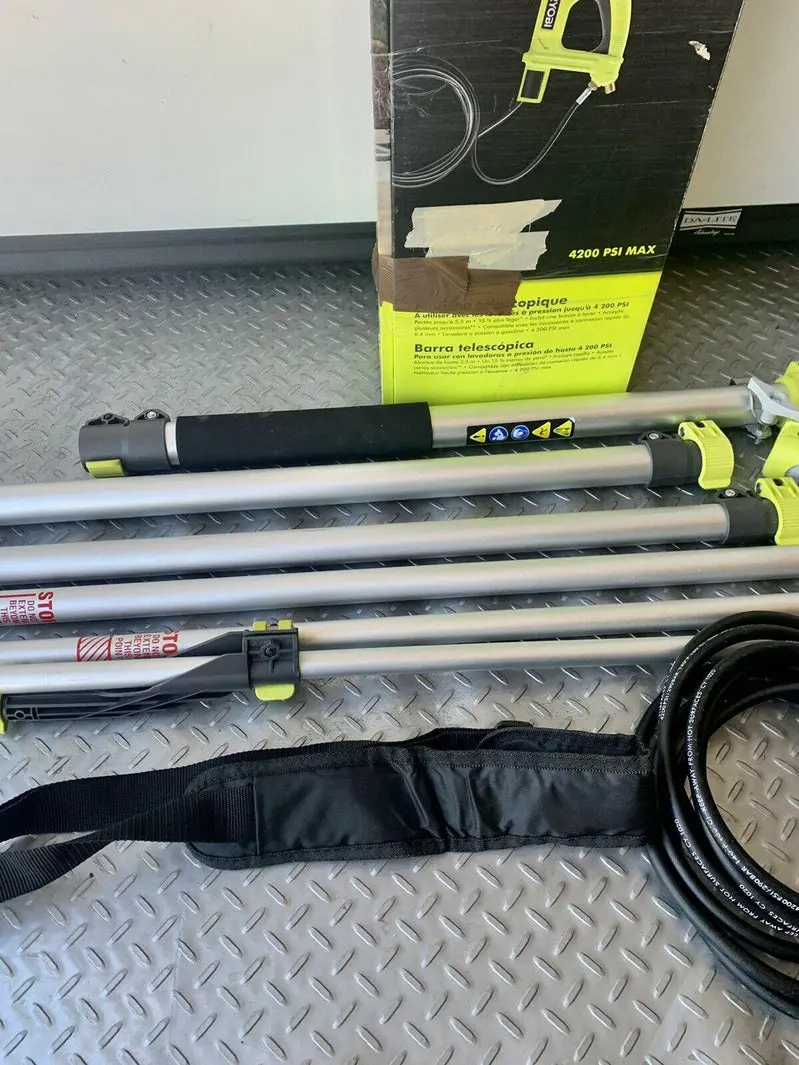 RYOBI 18-Foot High-Pressure Extension Pole – Compatible with Pressure Washers up to 4200 PSI