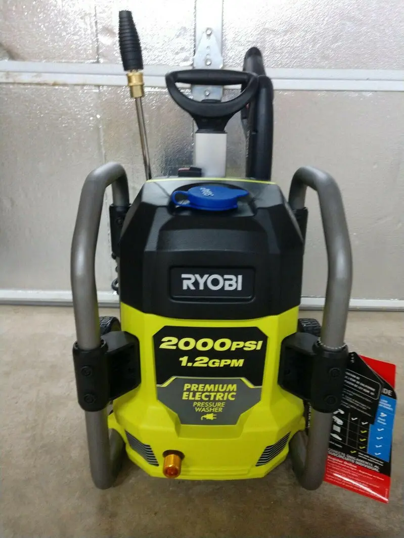 RYOBI 2000 PSI Electric Cold Water Pressure Washer – Compact 1.2 GPM Home Cleaning Tool