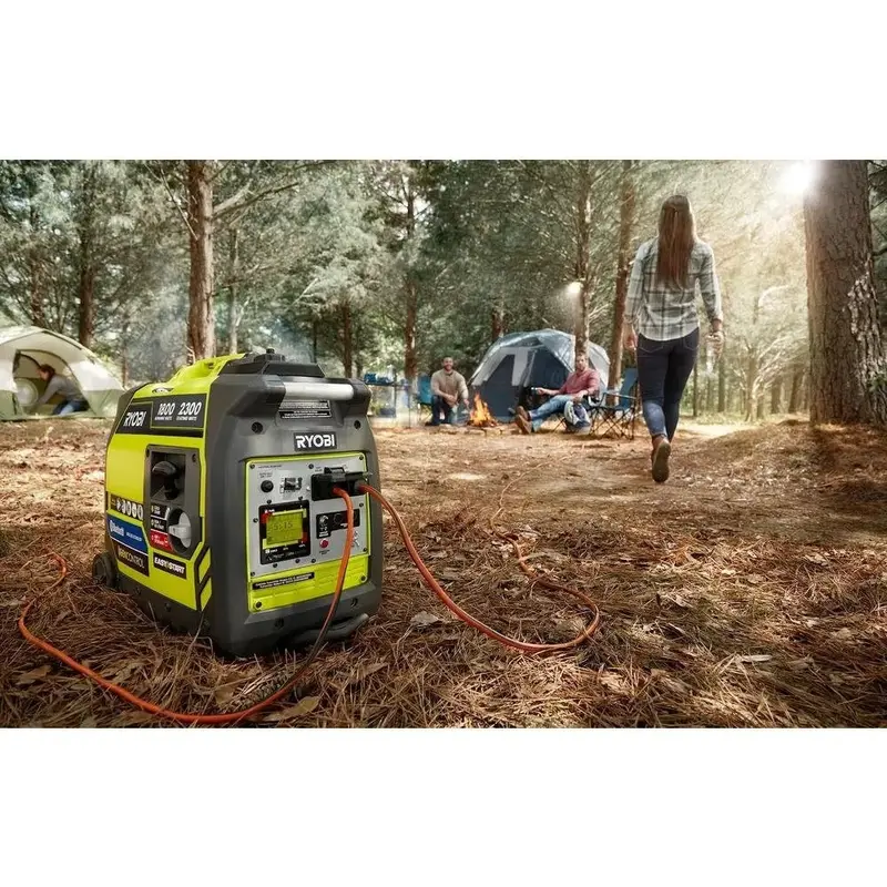 Ryobi 2300W Bluetooth Inverter Generator – Ultra-Quiet, Portable, CARB-Compliant Gas-Powered Unit