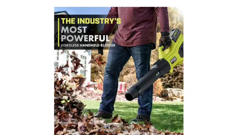 RYOBI 40V HP Brushless Cordless Leaf Blower – 730 CFM Airflow, 190 MPH Speed, Dual 4.0Ah Batteries & Low 57 dB Noise