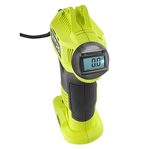 RYOBI ONE+ 18V Cordless Digital Tire Inflator – Precision Gauge, Includes Lithium-Ion Battery and Charger