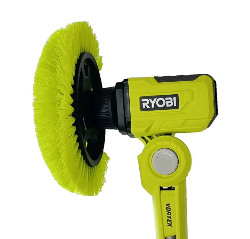 RYOBI ONE+ 18V Cordless Telescoping Power Scrubber – Complete Kit with Battery and Charger