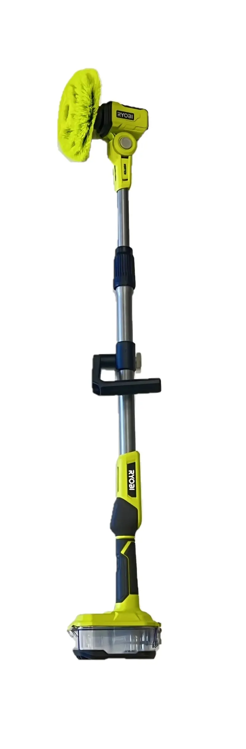 RYOBI ONE+ 18V Cordless Telescoping Power Scrubber – Complete Kit with Battery and Charger