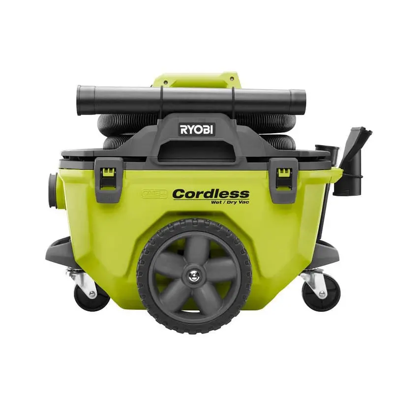RYOBI ONE+ 18V Cordless Wet/Dry Vacuum – 6-Gallon Capacity Kit with 4.0 Ah Battery, Charger, and Accessory Set (Model P770KN)