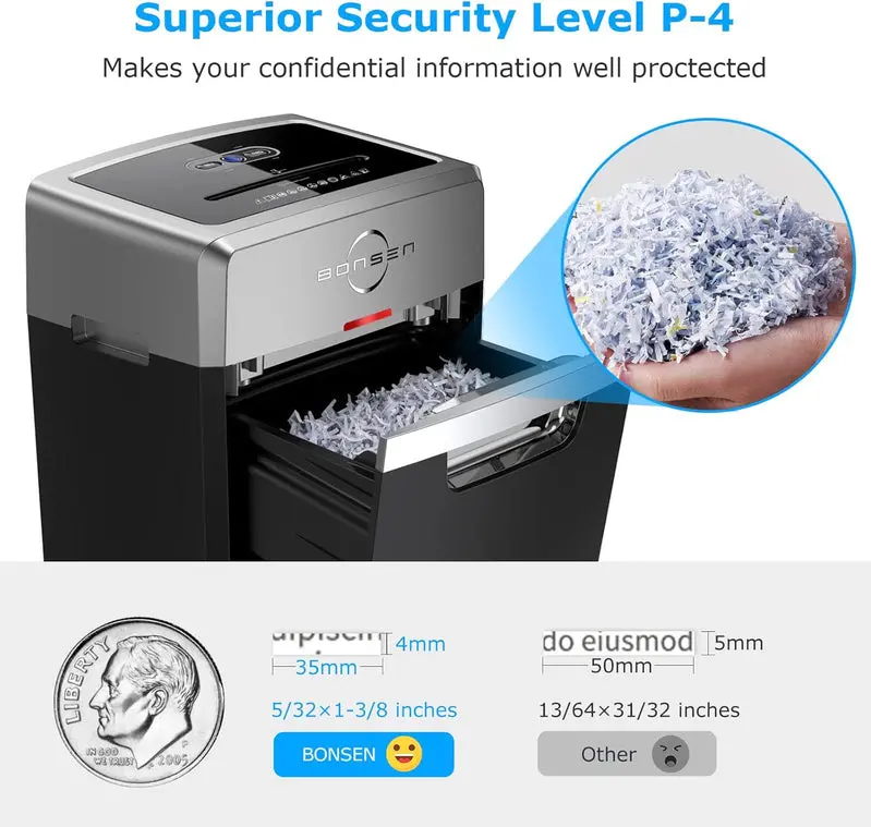 S3105 Commercial Cross-Cut Paper Shredder – 24-Sheet Capacity, 40-Min Continuous Duty, 9-Gal Bin, P-4 Security, 55dB Quiet Operation