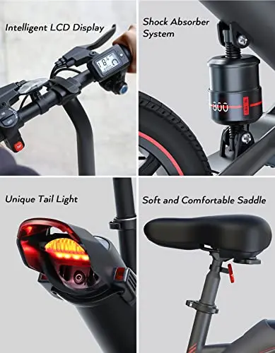 Sailnovo 14-Inch Foldable Electric Bike – Lightweight E-Bike for Teens and Adults